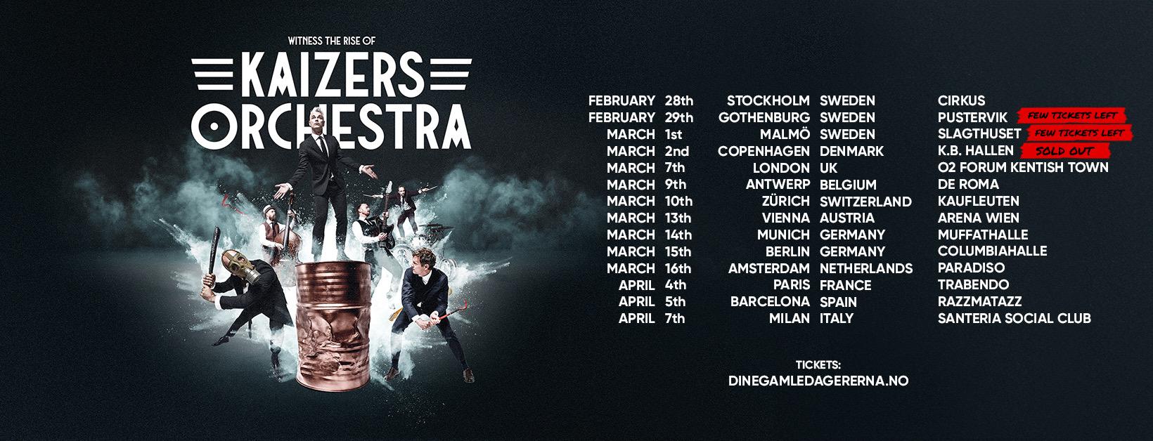 Kaizers Orchestra Europa 2024 Kaizers Orchestra Europa 2024